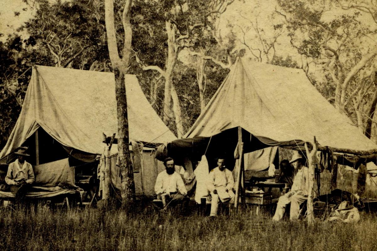 Mr. McLachlan's camp, 1869
