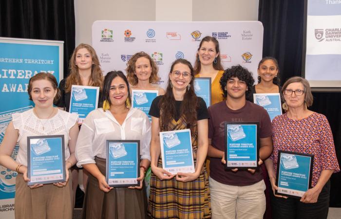 2023 NTLA winners and finalists posing with certificates