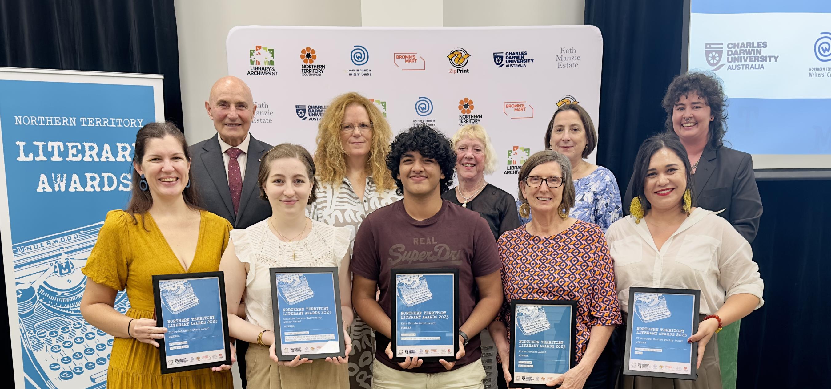 Left to Right: A’Mhara McKey, His Honour Professor The Honourable Hugh Heggie, Josephine Vassiliou, Bernadette Ryan, Joe Abraham, Kay Young, Julie U’Ren, Dr. Amanda Morris, Katharina Fehringer, CJ Fraser Bell