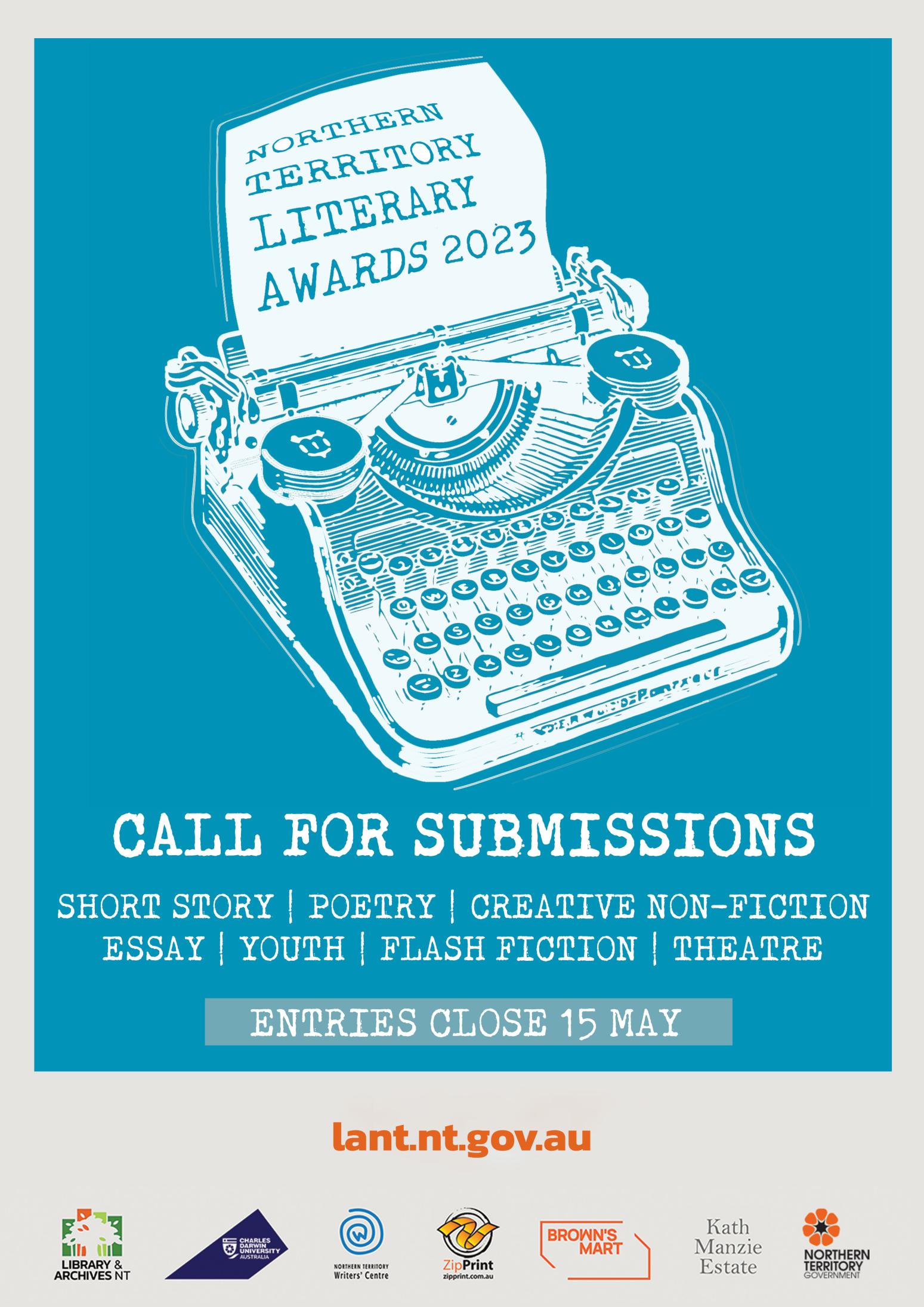 NT Literary Awards 2023 Submissions Open Poster