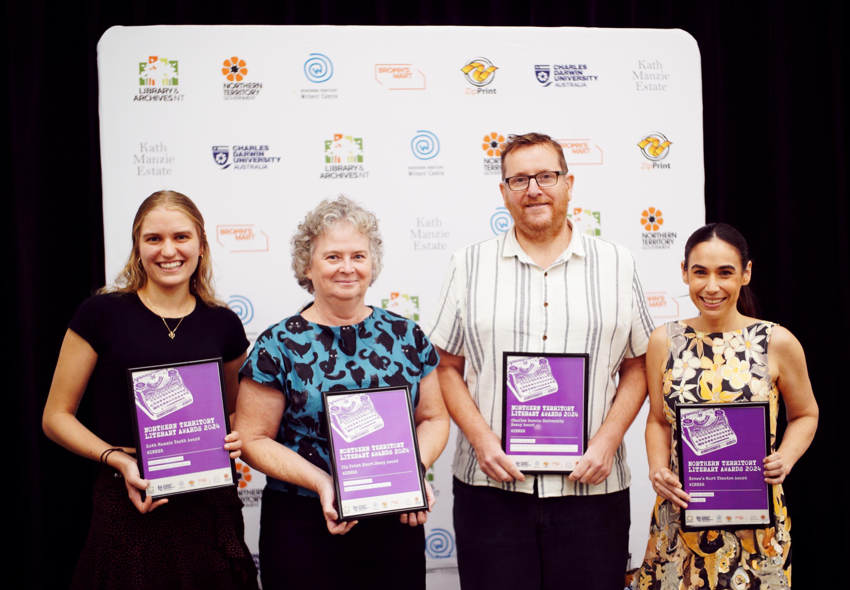 Image left to right: Gabriella Francis, Barbara Eather, Steve Hawkins and Sarah Reuben