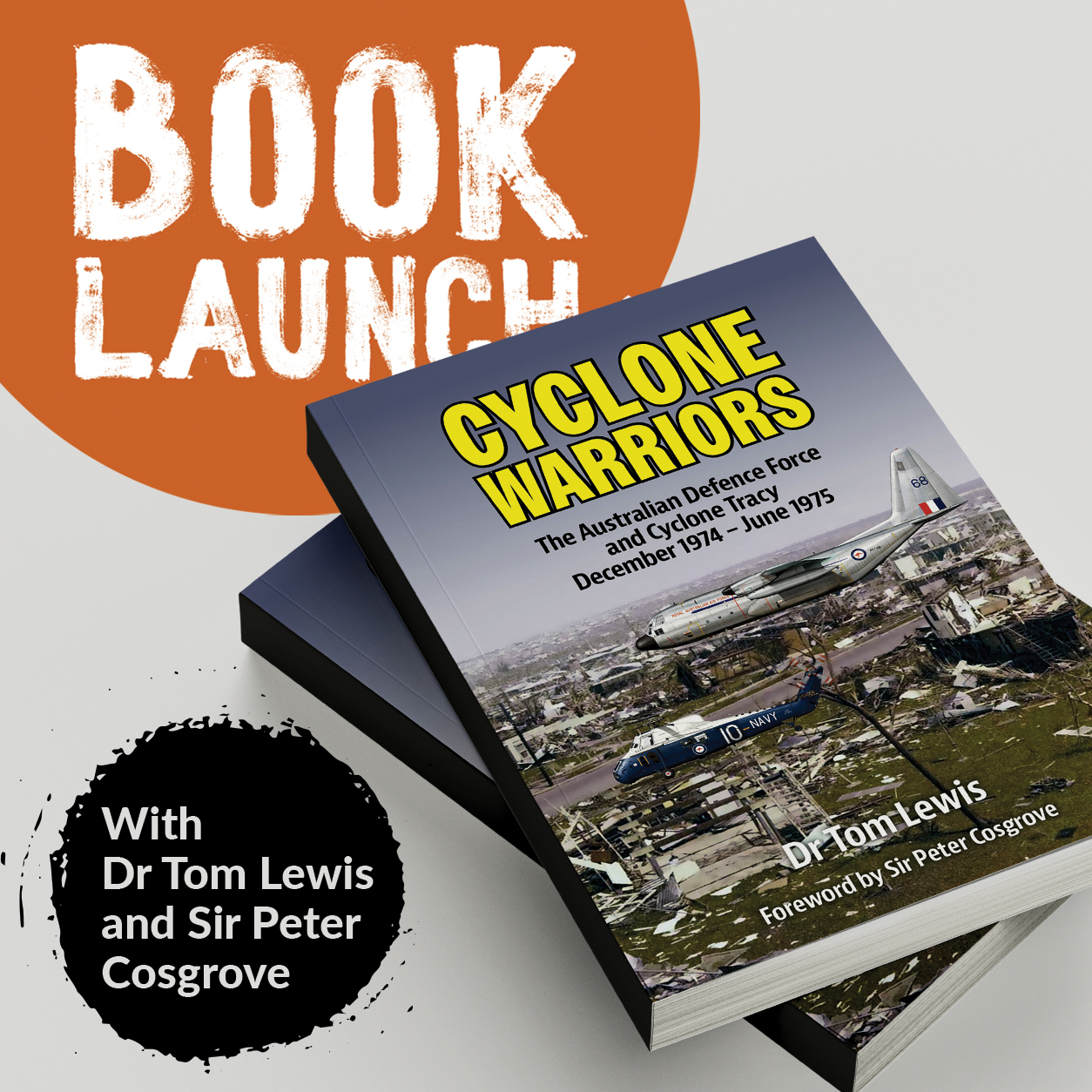 'Cyclone Warriors' Books with promo text.