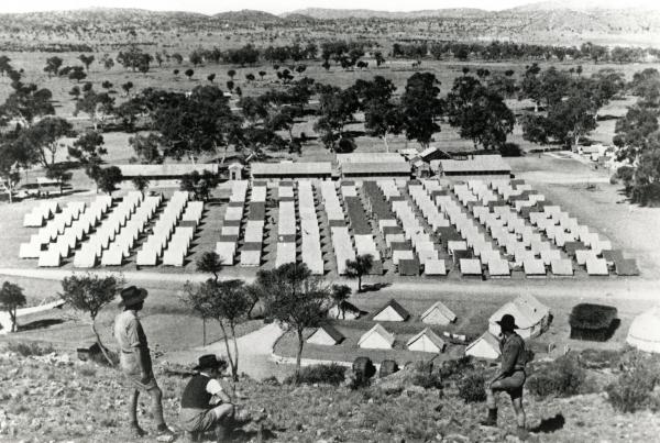 Army tents in Alice Springs