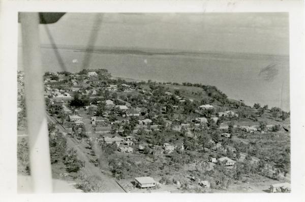 Aerial view of Darwin, date unknown possibly 1939, (postcard) Fort Hill clearly shown.