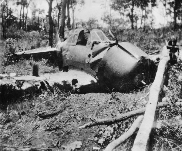 Japanese Mitsubishi Zero B11-1 aircraft crashed in bushland on Melville Island