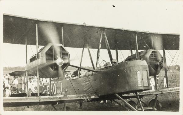 The engines of the Vickers Vimy flown by the Smith Brothers and their crew in the Great Air Race of 1919.
