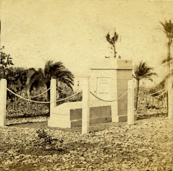 Graves of JWO Bennett and Richard Hazard, Fort Hill, 1869