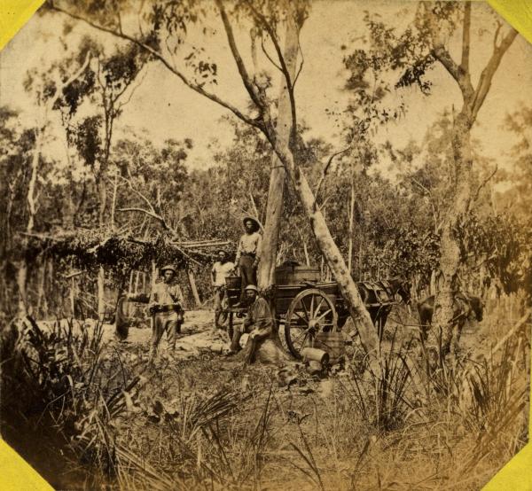 Collecting water from the Government well, Doctor’s Gully, 1869 