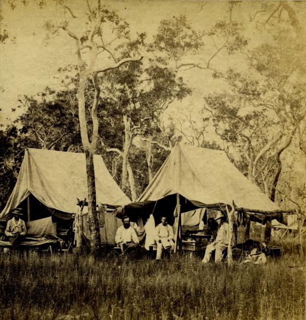 Mr. McLachlan's camp at the three wells, 1869